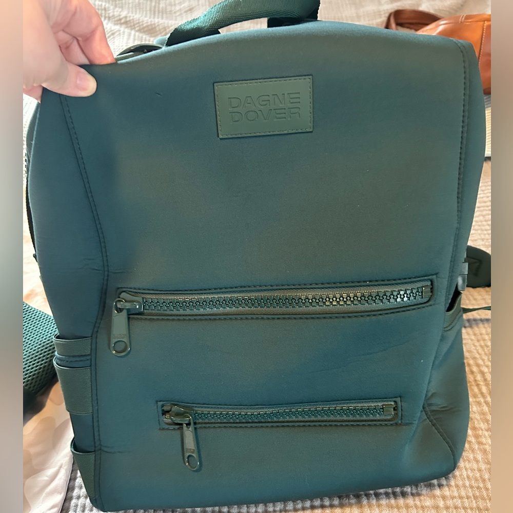 Dagne Dover Indi diaper bag/backpack in Evergreen, Large